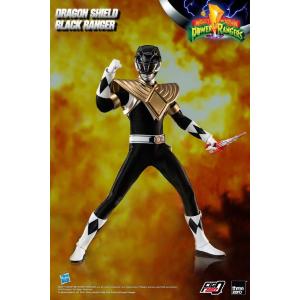 Mighty Morphin Power Rangers FigZero 1/6 Dragon Shield Black Ranger ThreeZero