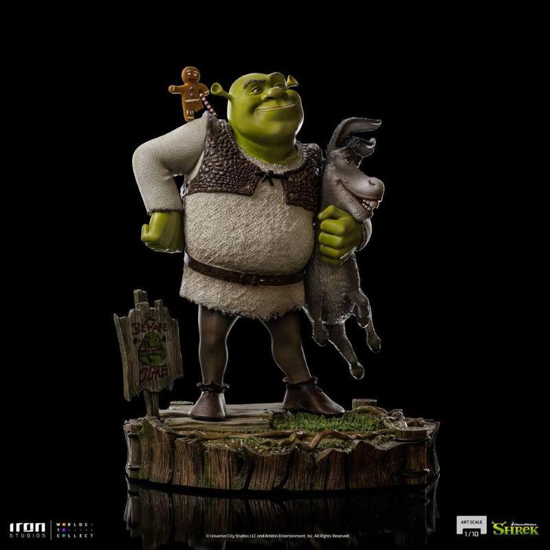 Art Scale 1/10 Deluxe Shrek, Donkey and The Gingerbread Man Iron Studios