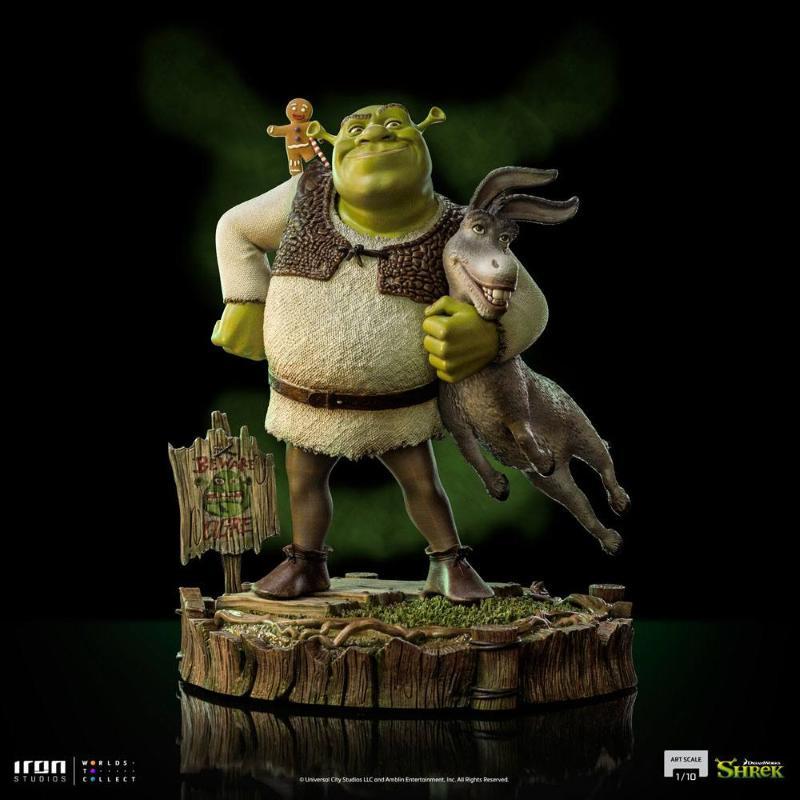 Art Scale 1/10 Deluxe Shrek, Donkey and The Gingerbread Man Iron Studios