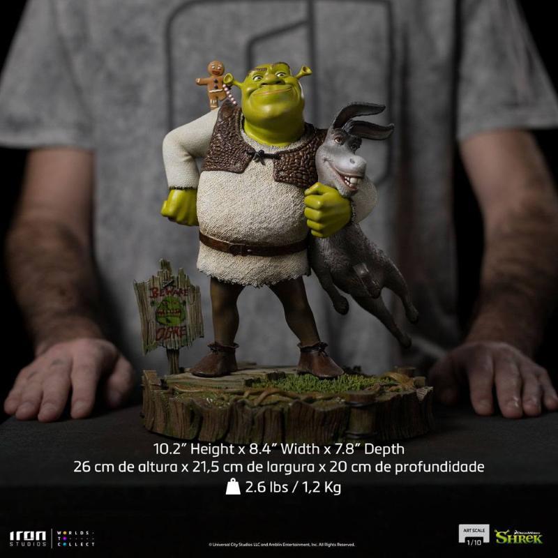 Art Scale 1/10 Deluxe Shrek, Donkey and The Gingerbread Man Iron Studios