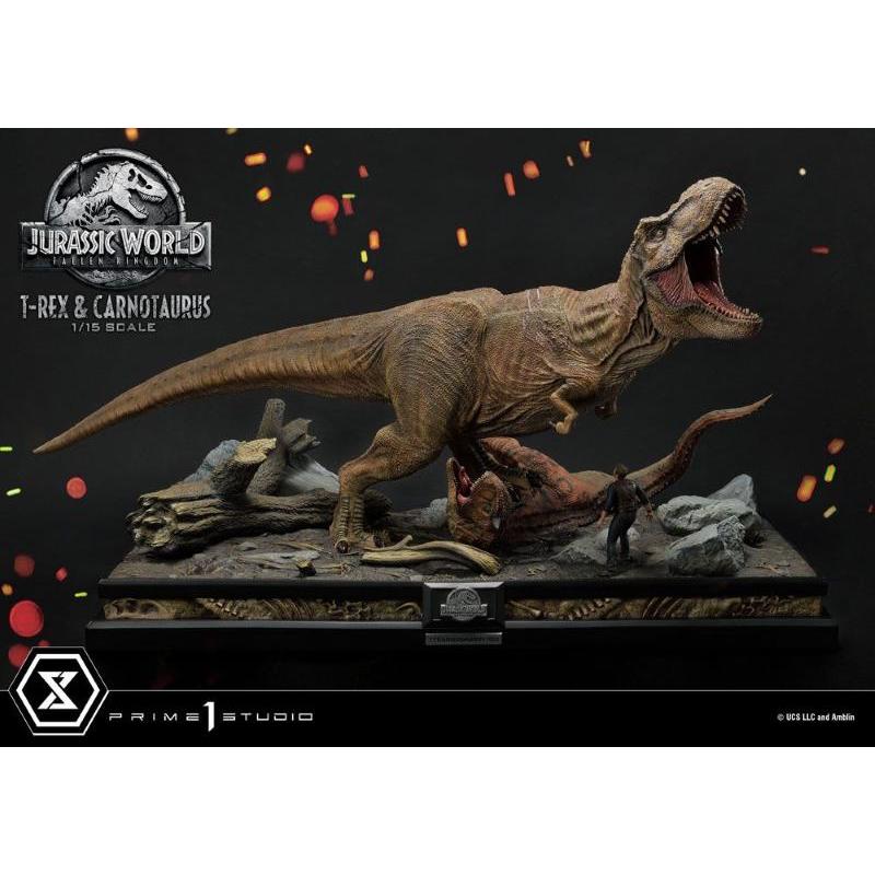 Jurassic World: Fallen Kingdom 1/15 T-Rex & Carnotaurus Prime 1 Studio
