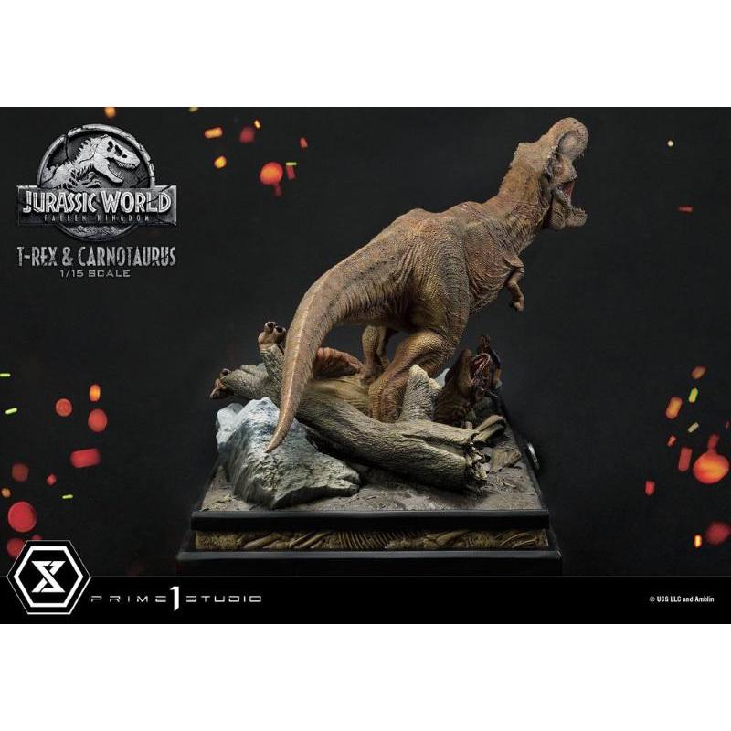 Jurassic World: Fallen Kingdom 1/15 T-Rex & Carnotaurus Prime 1 Studio