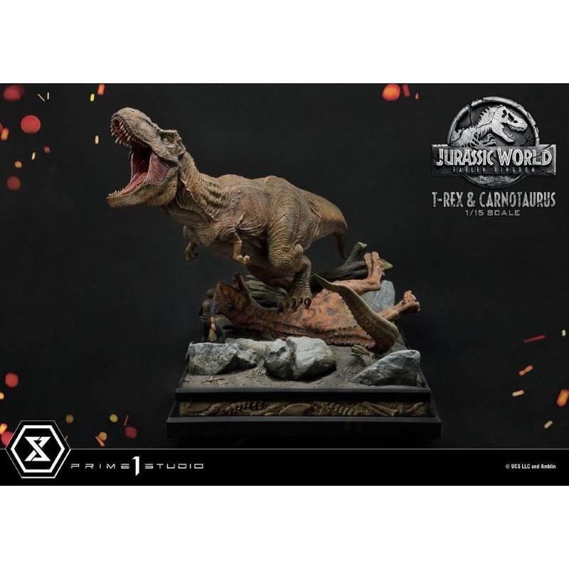 Jurassic World: Fallen Kingdom 1/15 T-Rex & Carnotaurus Prime 1 Studio
