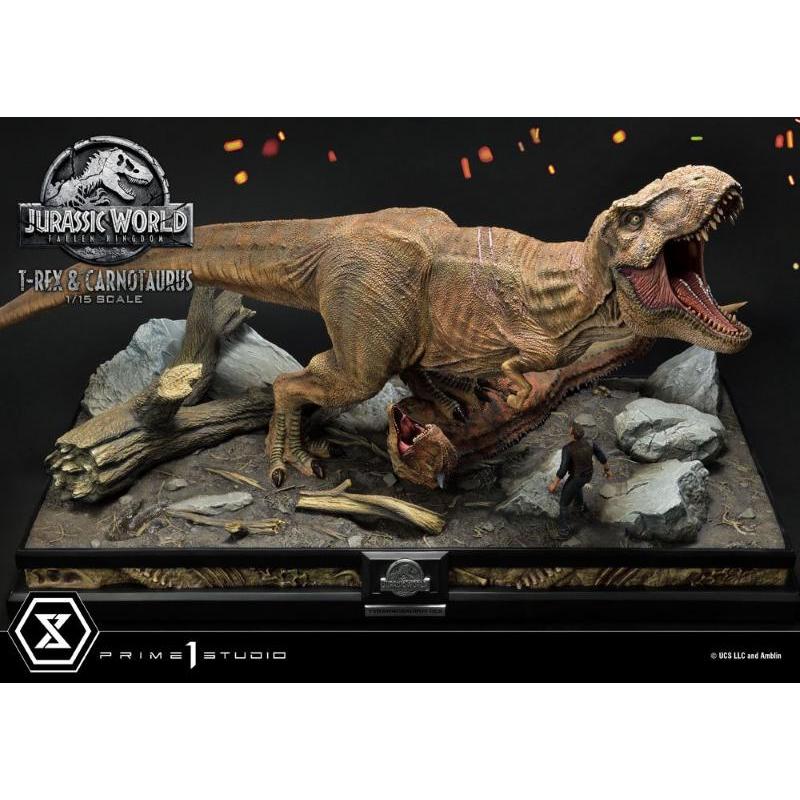 Jurassic World: Fallen Kingdom 1/15 T-Rex & Carnotaurus Prime 1 Studio