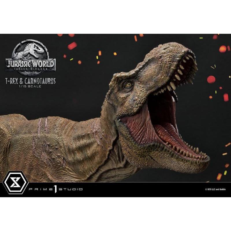Jurassic World: Fallen Kingdom 1/15 T-Rex & Carnotaurus Prime 1 Studio