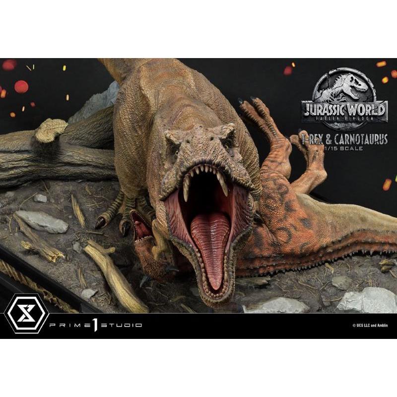 Jurassic World: Fallen Kingdom 1/15 T-Rex & Carnotaurus Prime 1 Studio
