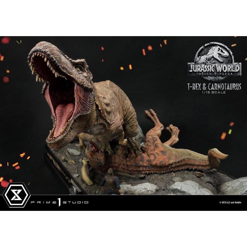 Jurassic World: Fallen Kingdom 1/15 T-Rex & Carnotaurus Prime 1 Studio