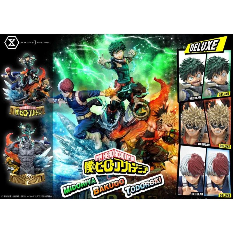 My Hero Academia Midoriya, Bakugo & Todoroki Deluxe Bonus Version Prime 1 Studio