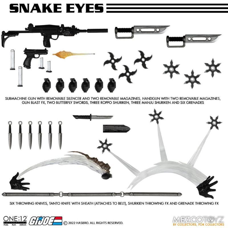 G.I. Joe Light-Up ONE:12 Collective Snake Eyes Deluxe Edition Mezco Toyz
