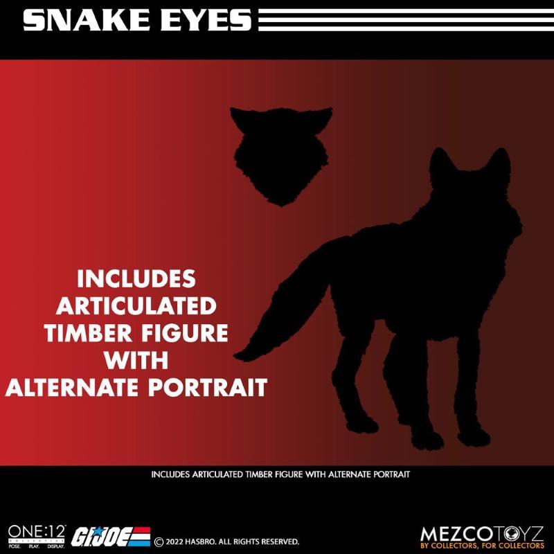 G.I. Joe Light-Up ONE:12 Collective Snake Eyes Deluxe Edition Mezco Toyz