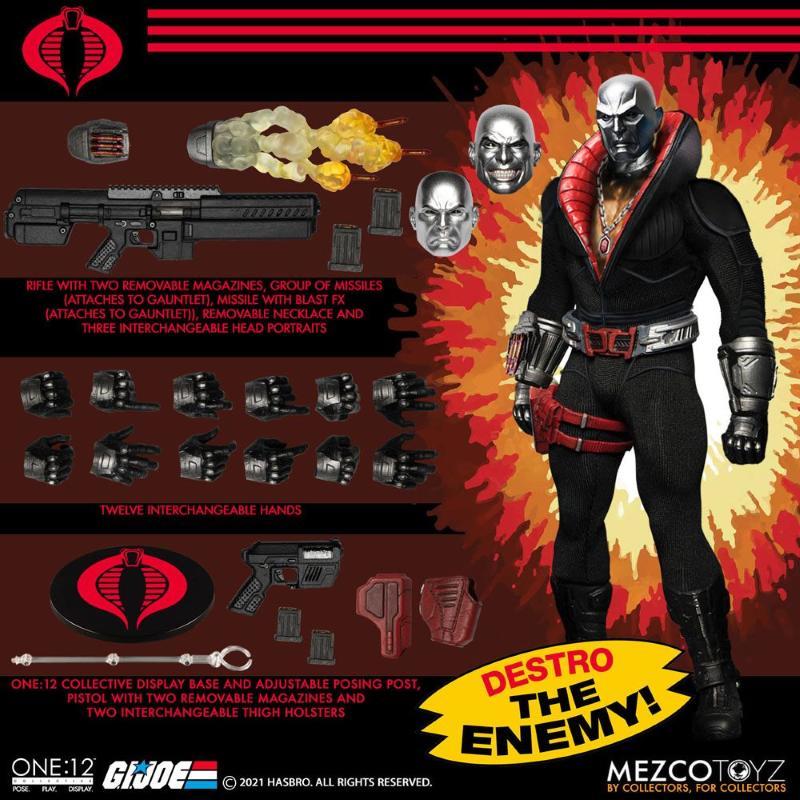 G.I. Joe Light-Up ONE:12 Collective Destro Mezco Toyz