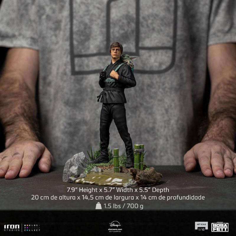 Star Wars: Book of Boba Fett Art Scale 1/10 Luke Skywalker & Grogu Training Ver. Iron Studios