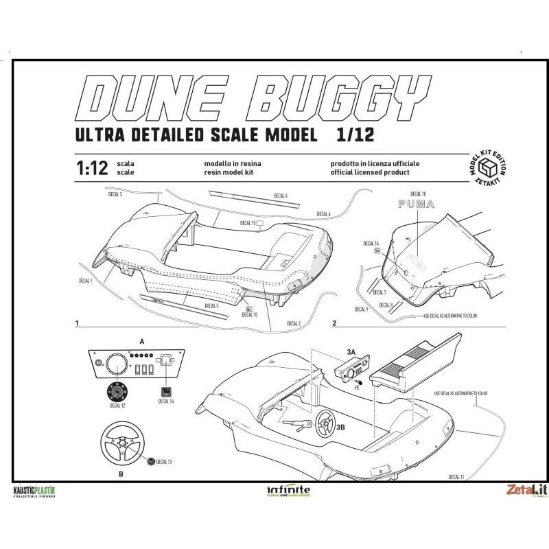 Bud Spencer & Terence Hill Dune Buggy Model Kit 1/12 Infinite Statue