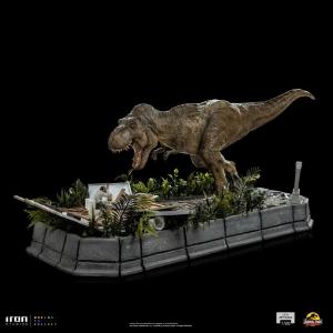 Jurassic Park Demi Art Scale 1/20 T-Rex attacks Donald Gennaro Iron Studios