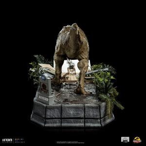 Jurassic Park Demi Art Scale 1/20 T-Rex attacks Donald Gennaro Iron Studios