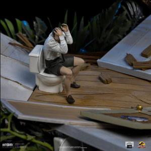 Jurassic Park Demi Art Scale 1/20 T-Rex attacks Donald Gennaro Iron Studios