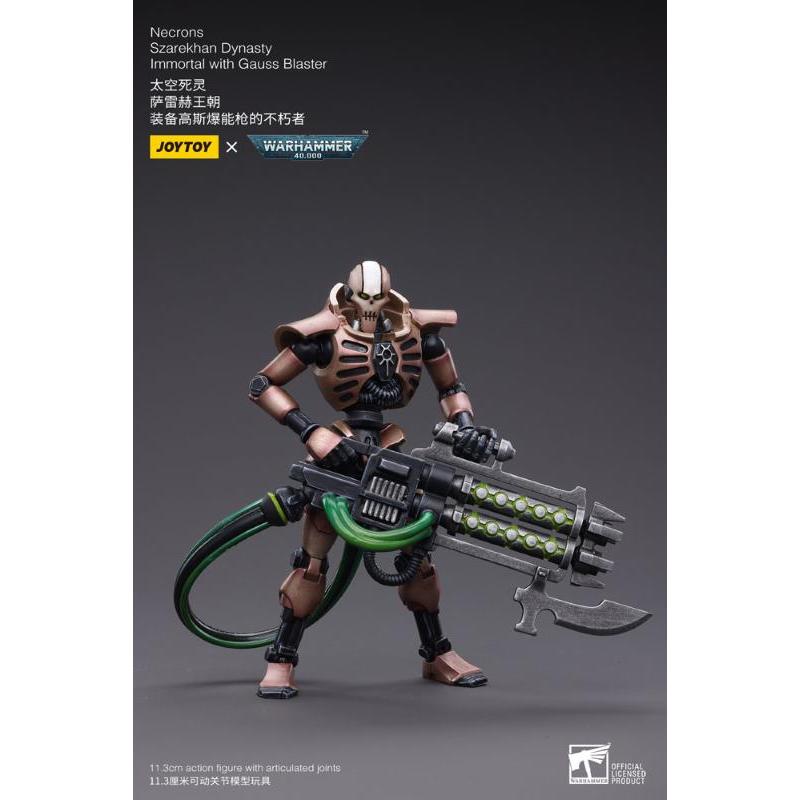 Warhammer 40k 1/18 Necrons Szarekhan Dynasty Immortal With Gauss Blaster Joytoy