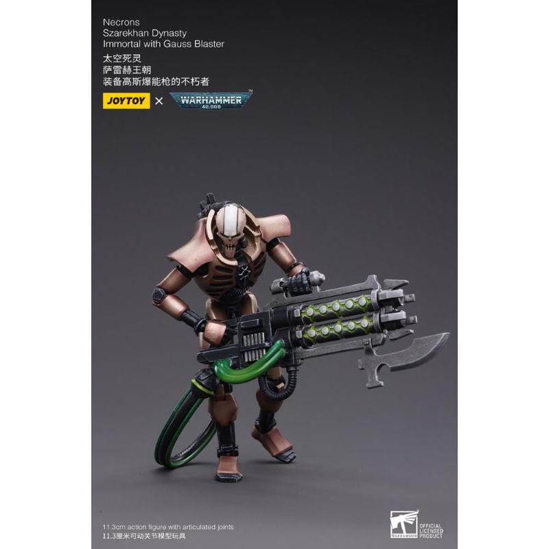 Warhammer 40k 1/18 Necrons Szarekhan Dynasty Immortal With Gauss Blaster Joytoy