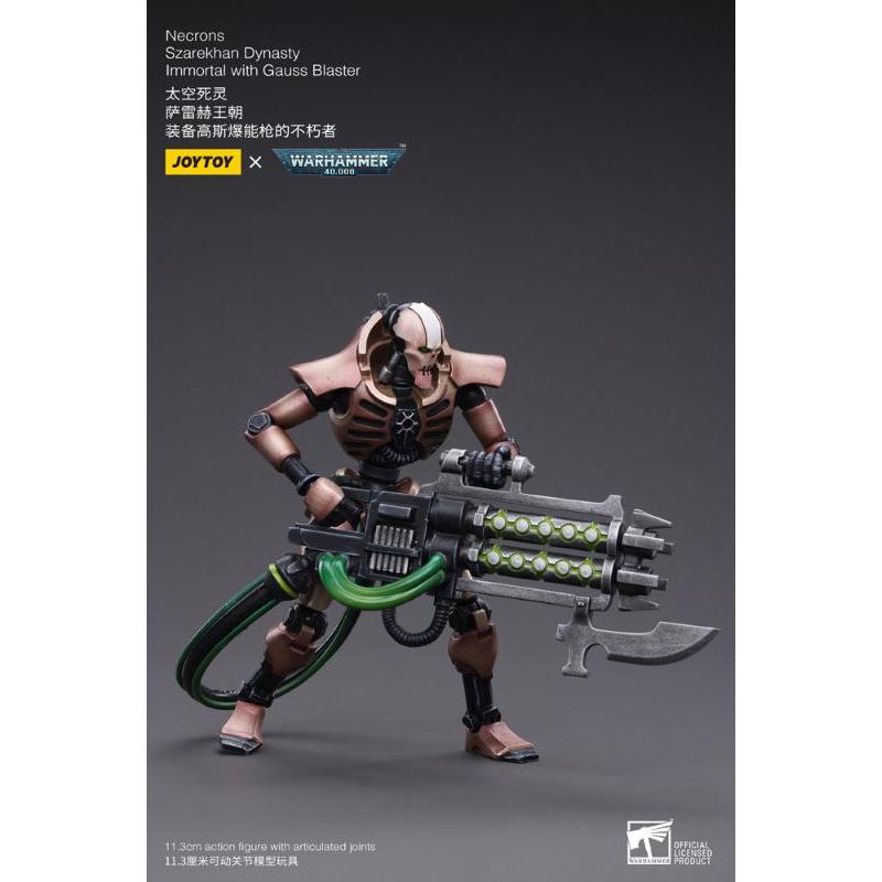 Warhammer 40k 1/18 Necrons Szarekhan Dynasty Immortal With Gauss Blaster Joytoy