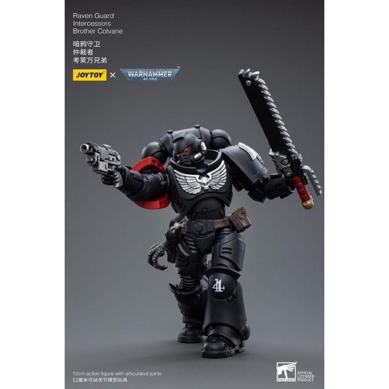 Warhammer 40k 1/18 Raven Guard Intercessors Brother Colvane Joytoy