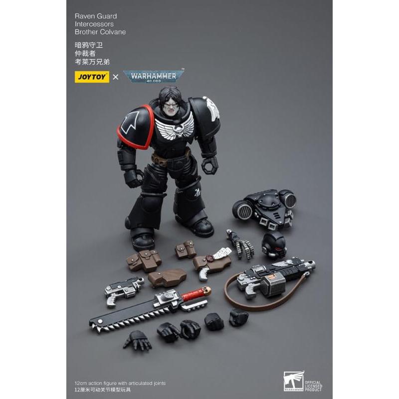 Warhammer 40k 1/18 Raven Guard Intercessors Brother Colvane Joytoy