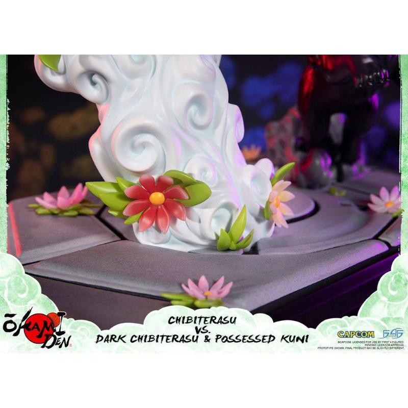 Okamiden Chibiterasu Vs Dark Chibiterasu & Possessed Kuni First 4 Figures