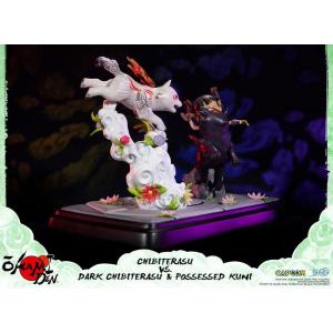 Okamiden Chibiterasu Vs Dark Chibiterasu & Possessed Kuni First 4 Figures