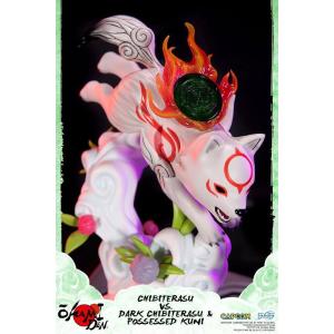 Okamiden Chibiterasu Vs Dark Chibiterasu & Possessed Kuni First 4 Figures