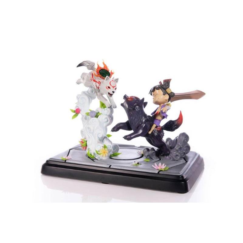 Okamiden Chibiterasu Vs Dark Chibiterasu & Possessed Kuni First 4 Figures