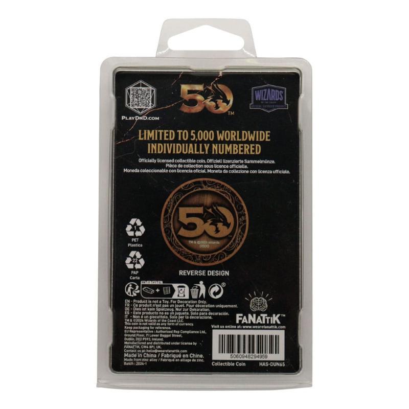 Dungeons & Dragons 50th Ann Antique Gold Edition Fanattik