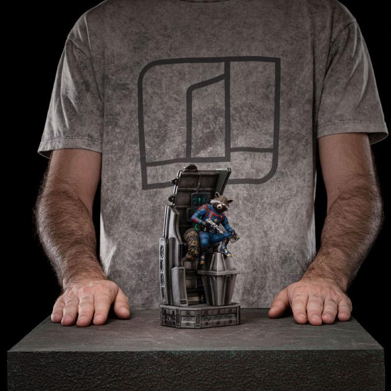 Marvel Art Scale 1/10 Guardians of the Galaxy Vol. 3 Rocket Racoon Iron Studios