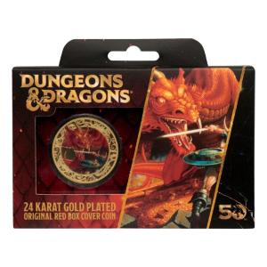 Dungeons & Dragons 50th Anniversary 24k Gold Plated Coin with Colour Print Fanattik