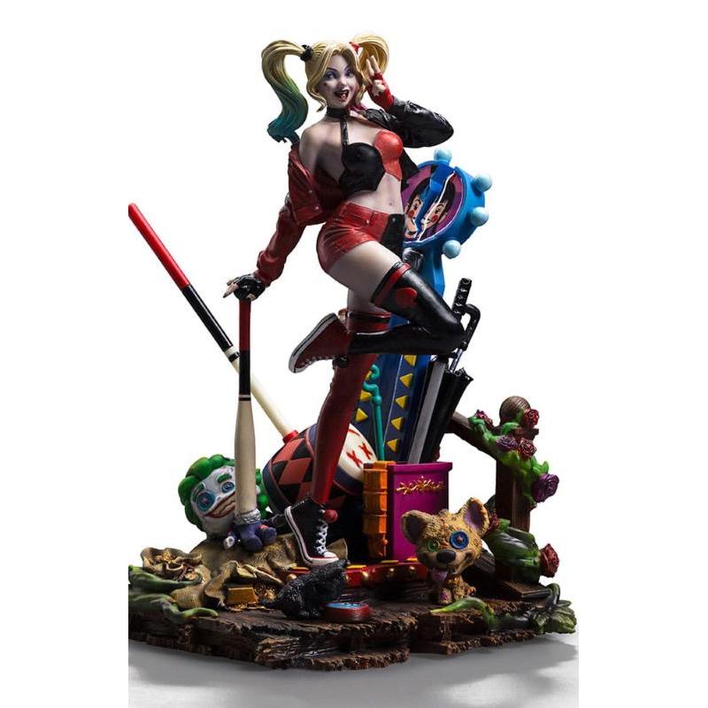 Dc Comics Gotham City Sirens Art Scale 1/10 Deluxe Harley Quinn Iron Studios