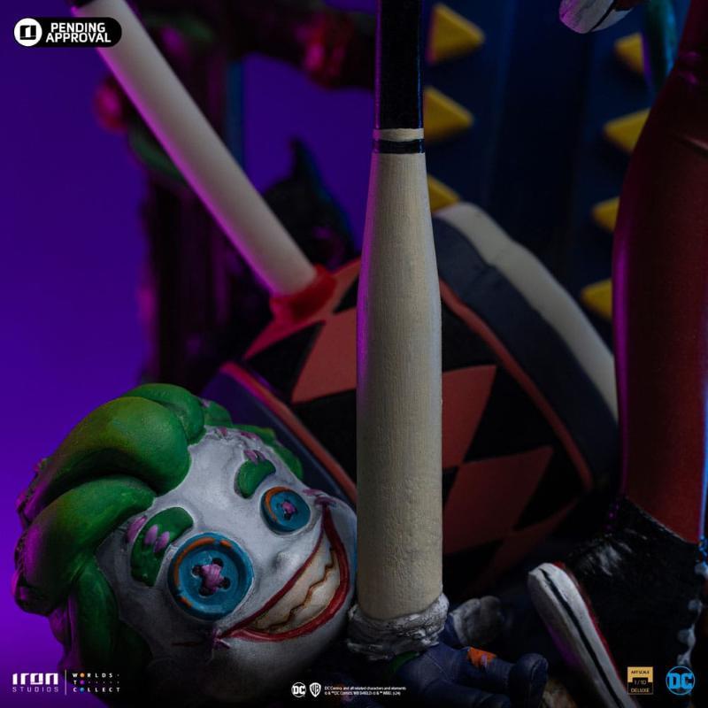 Dc Comics Gotham City Sirens Art Scale 1/10 Deluxe Harley Quinn Iron Studios