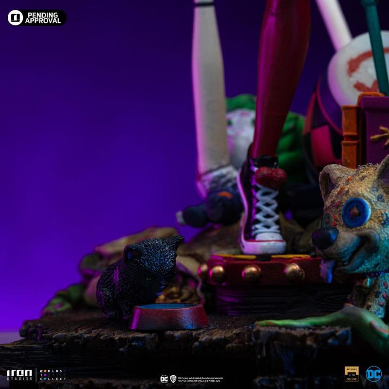 Dc Comics Gotham City Sirens Art Scale 1/10 Deluxe Harley Quinn Iron Studios