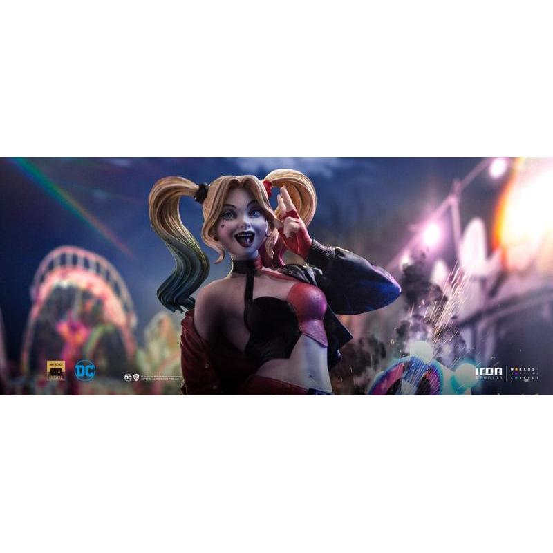 Dc Comics Gotham City Sirens Art Scale 1/10 Deluxe Harley Quinn Iron Studios