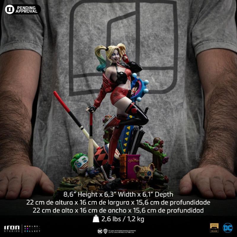 Dc Comics Gotham City Sirens Art Scale 1/10 Deluxe Harley Quinn Iron Studios