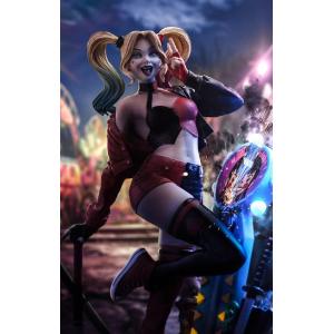 Dc Comics Gotham City Sirens Art Scale 1/10 Deluxe Harley Quinn Iron Studios