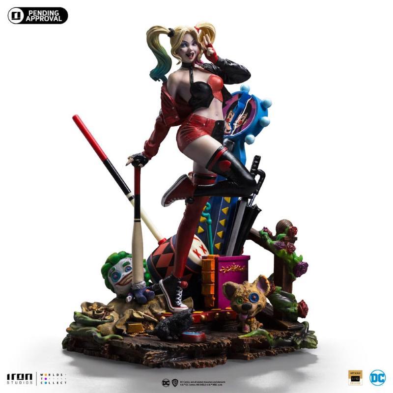 Dc Comics Gotham City Sirens Art Scale 1/10 Deluxe Harley Quinn Iron Studios