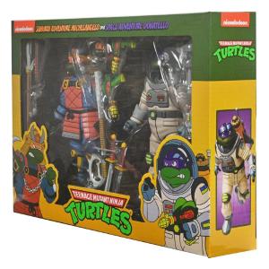 Teenage Mutant Ninja Turtles 2 Pack Space Adventure & Samurai Turtles NECA