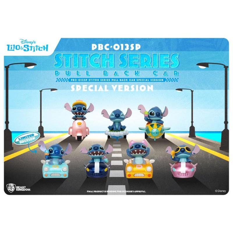 Lilo & Stitch Pull Back Cars PBC-013SP Blind Box 6-Pack Special Ed BEAST KINGDOM