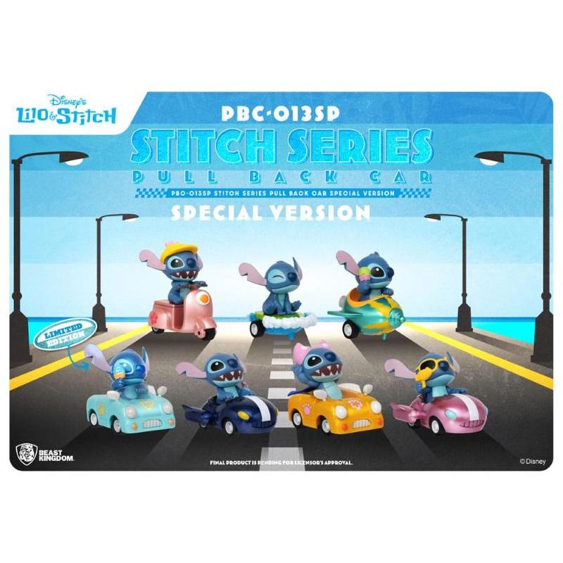 Lilo & Stitch Pull Back Cars PBC-013SP Blind Box 6-Pack Special Ed BEAST KINGDOM