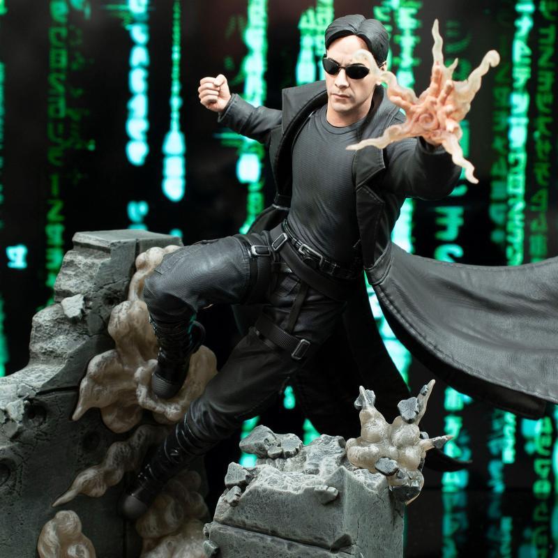 The Matrix Diorama Gallery Deluxe Neo Keanu Reeves Diamond Select Toys