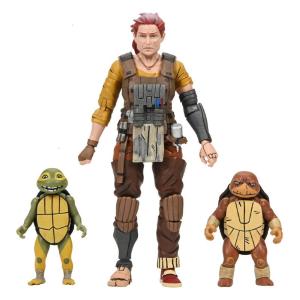 Teenage Mutant Ninja Turtles Grammy April with Baby Yi & Moja NECA
