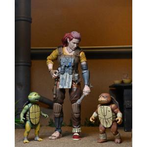 Teenage Mutant Ninja Turtles Grammy April with Baby Yi & Moja NECA