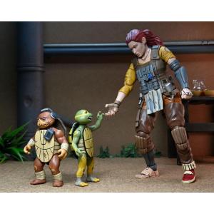 Teenage Mutant Ninja Turtles Grammy April with Baby Yi & Moja NECA