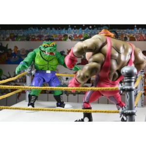 Teenage Mutant Ninja Turtles Stump Wrestling Leatherhead NECA