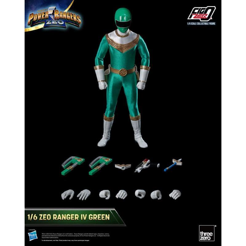 Power Rangers Zeo FigZero Ranger IV Green THREEZERO