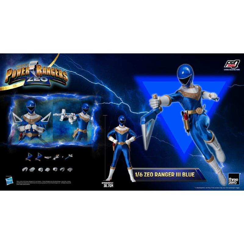 Power Rangers Zeo FigZero Ranger III Blue THREEZERO