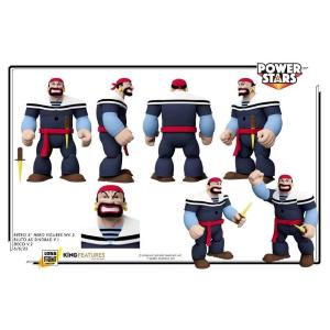 Popeye Power Stars Action Figure Bluto Sindbad 12 cm BOSS FIGHT STUDIO